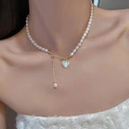 Vintage schwarze Lederkette mit geflochtenem Band & geometrischem Anhänger – Schlichte Halskette für Damen & Girls