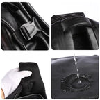 MOYYI Sac à dos en cuir PU pour hommes – Sac à dos pour ordinateur portable 15,6 pouces, résistant à l'eau, anti-corrosion et fonction de chargement USB, affaires et voyages 