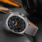 Leather Watch Strap For Samsung Galaxy Watch 8 40/44mm/ 8 Classic 46mm Adjustable Wrist Bands For Samsung Watch8 Bracelet Correa