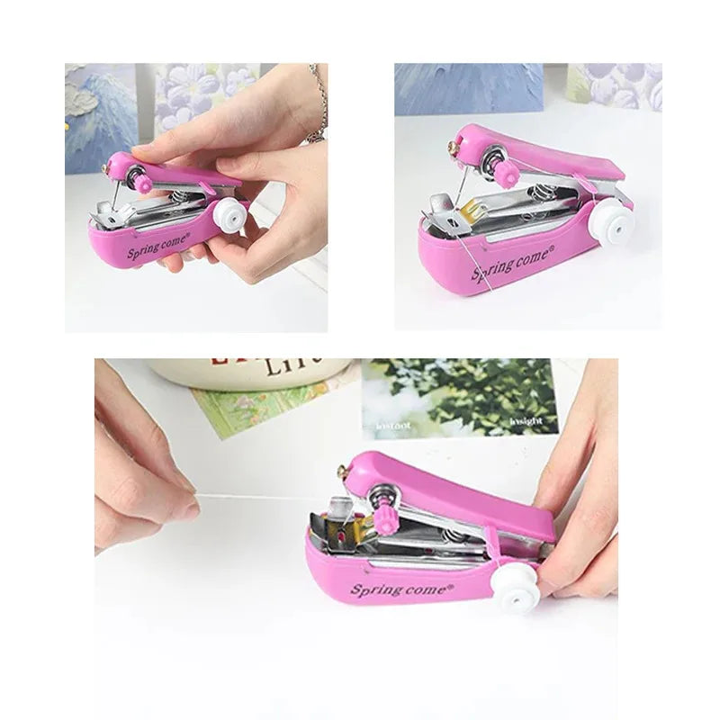 Mini Machine à Main Manuelle – Machine à Main Tragbare pour Maison, Compacte Lösung zum Nähen &amp; Repairen 