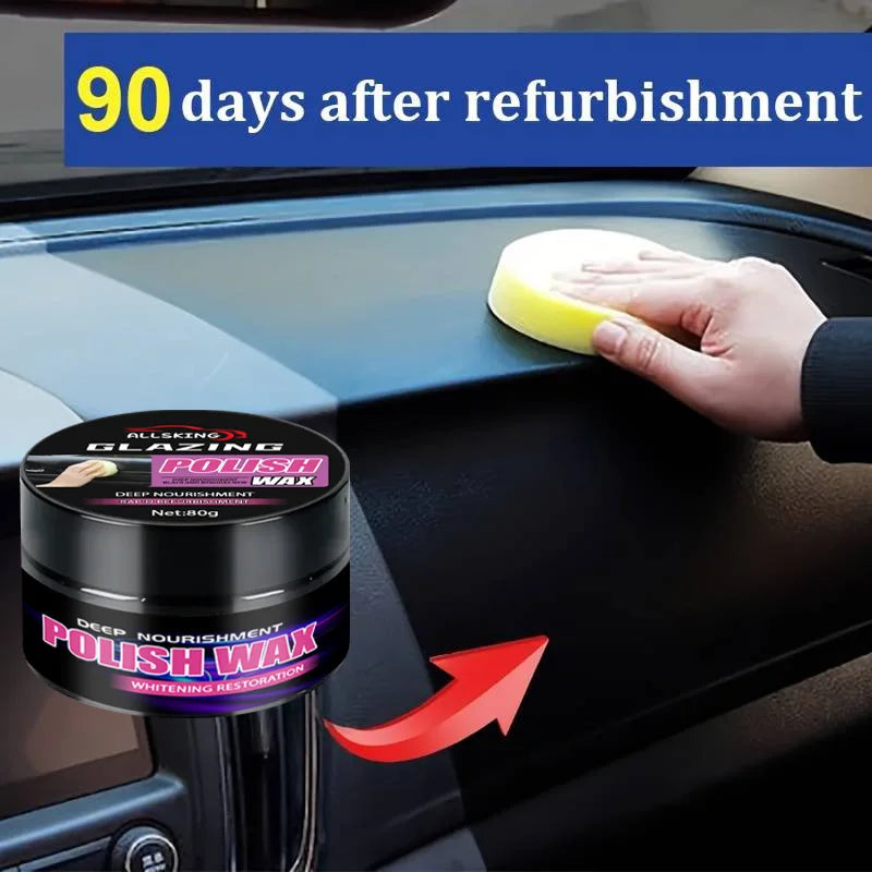 Universelles Leder- & Kunststoff Reparaturwachs – Auto Innenraum Pflegecreme für Leder, Kunststoff & Gummi (110 g)