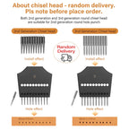 WUTA 2. Generation Leder Pricking Iron mit Wechselkopf – Scharfer Rundloch Leder Chisel aus 4Cr13 Stahl für Präzise Handnähte (3,0–6,0 mm)