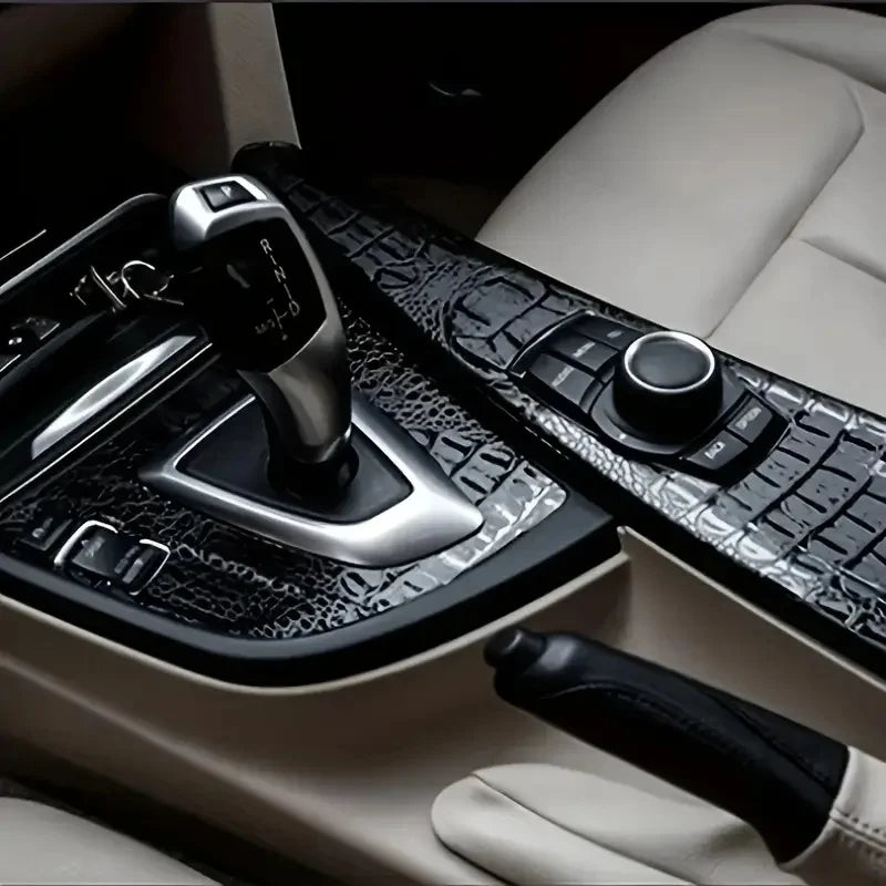 PU Kunstleder mit Krokodil-Prägung – Eleganter Lederstoff für DIY, Taschen, Möbel & Dekoration