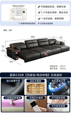 Luxuriöses schwarzes Echtleder Sofa mit Relax- & Schlaffunktion – Modernes Designer Ecksofa & Daybed für stilvolle Wohnzimmer