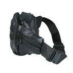 MOONBIFFY 2024 Echtleder Bauchtasche – Wasserdichte Fanny Pack & Chest Bag, Sportliche Hip Bag mit Reißverschluss und Anti-Diebstahl-Funktion