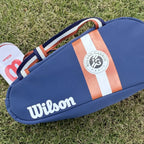 Wilson Mini Tennis Tasche aus PU-Leder – Kleine Handtasche für Bälle & Zubehör, Roland Garros Edition