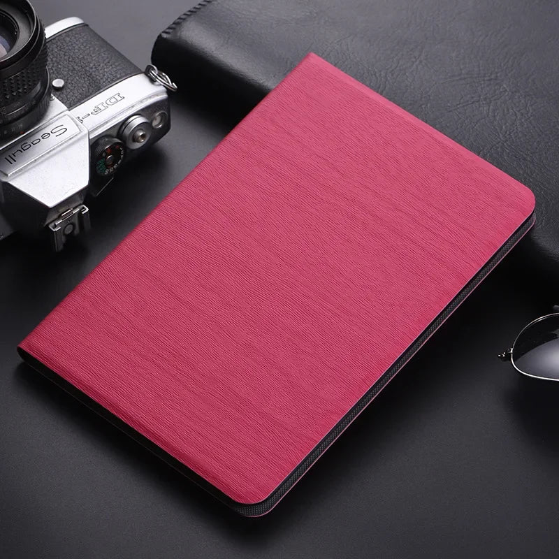 Schlichte Leder Tablet-Hülle im Book-Style für iPad 10.2 (7., 8. & 9. Gen), iPad 10. Gen, iPad Air 4 & 5, iPad mini & iPad Pro 11 – Stand Cover mit Rundumschutz