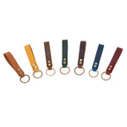 Klassischer Vintage Leder Schlüsselanhänger aus Rindsleder – Eleganter Auto-Keychain für Herren & Unisex mit Metallring Modell K5057