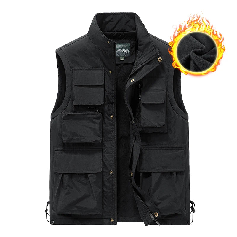 Herren Lederweste für Herbst & Winter – Ärmellose Outdoor Weste, winddicht & atmungsaktiv, sportlich & vielseitig