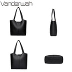VANDERWAH Luxus PU-Leder Schultertasche – Weiche Casual Tote Bag für Damen, Elegante Handtasche für Alltag & Pendeln