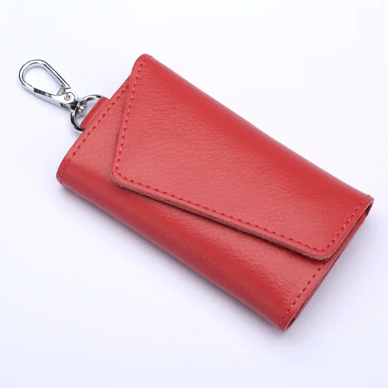 Echtes Leder Schlüsselanhänger Wallet - Schlüssel Organizer &amp; Mini Kartenetui für Herren und Damen 