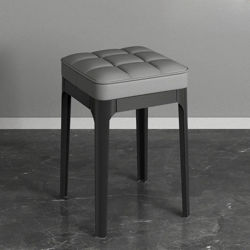 Bunte PU-Esshocker mit dicker Polsterung – Stapelbarer Designer-Sitzhocker für Restaurant, Küche &amp; kleine Räume 