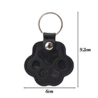 5er Set Katzenpfoten Leder Schlüsselanhänger – Niedliche Pet Hair Holder Porte-clés pour Tierliebhaber &amp; Geschenke 