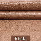 PU Kunstleder mit Krokodil-Prägung – Eleganter Lederstoff für DIY, Taschen, Möbel & Dekoration