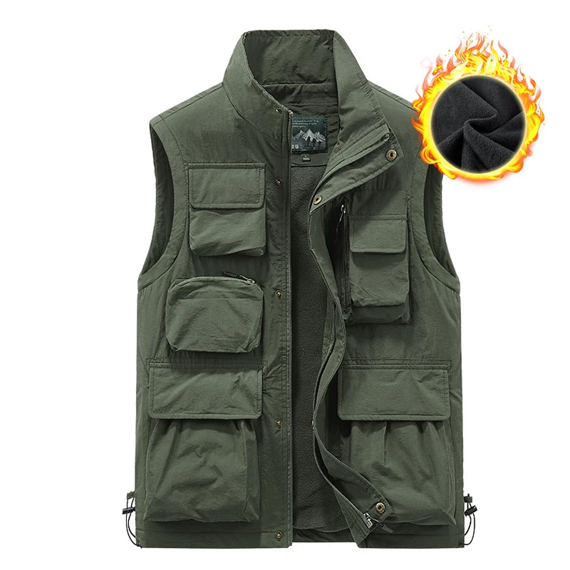 Herren Lederweste für Herbst & Winter – Ärmellose Outdoor Weste, winddicht & atmungsaktiv, sportlich & vielseitig