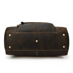 Luufan Vintage Leder Reisetasche aus echtem Rindsleder – Große Weekender &amp; Duffle Bag aus Crazy Horse Leather, passend for 14 Zoll Laptop 