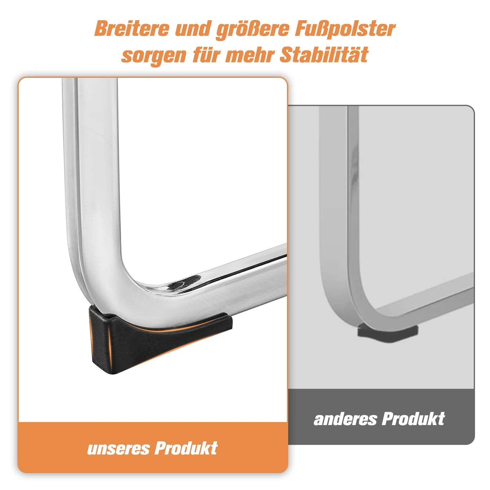 JYMTOM Set aus 4 Freischwinger-Esszimmerstühlen aus Kunstleder – Moderne Dining Chairs mit hoher Rückenlehne & verchromtem Metallrahmen