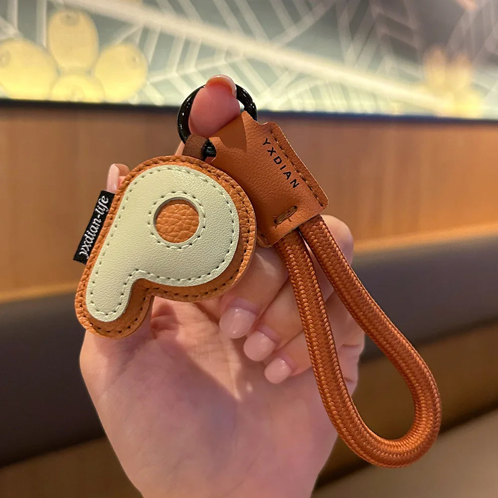 Bunter PU-Leder Schlüsselanhänger mit geflochtener Handschlaufe – Anti-Verlust Keychain & Lanyard für Schlüssel, Tasche, Koffer & Handy