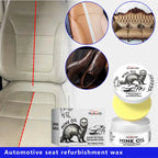 Leder Reparatur- &amp; Füllcreme 100 g – Aufbereitungswachs für Autositze, PU-Leder &amp; Ledersofas inkl. Schwamm