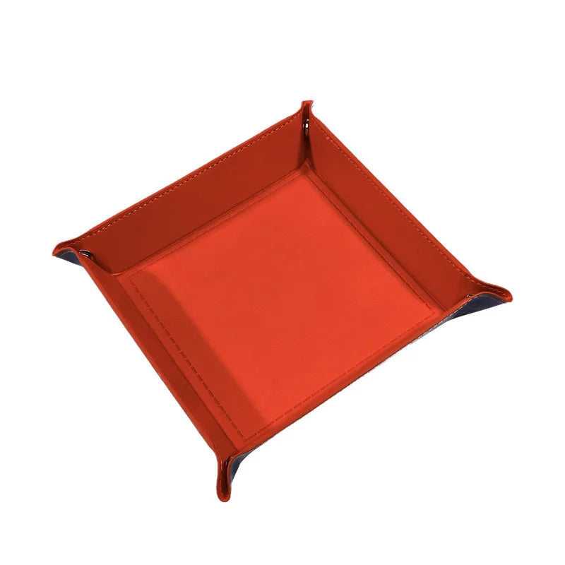 Faltbare Hexagon Dice Tray aus PU-Leder – Würfelschale für RPG, Tabletop & Brettspiele | Vielseitige Aufbewahrungsbox