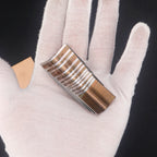 QJH Kit de poinçons en cuir – Outils de poinçonnage d'angle haut de gamme en acier au carbone pour outils à main, couteaux et sacs (R2–R18)