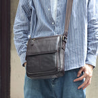 JOYIR Herren Leder Messenger Bag – Vintage Crossbody & Schultertasche aus echtem Rindsleder