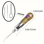 7-teiliges Profi Lockstitch Nähset – Hochwertiges Handnäh-Werkzeug für Möbel-, Leder- & Reparaturarbeiten