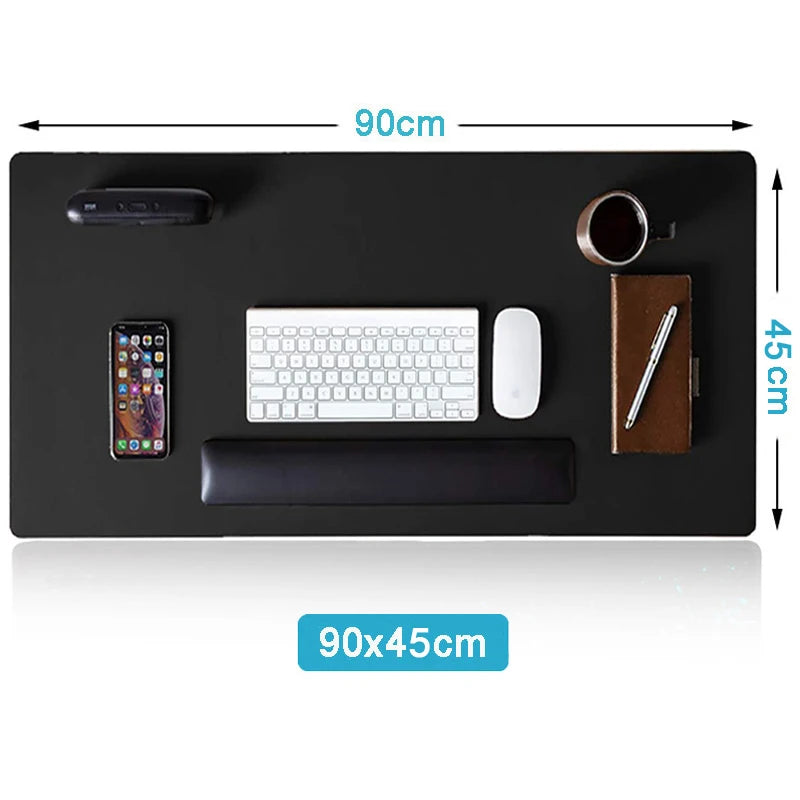 XXL Gaming Mousepad & Schreibtischunterlage aus PU Leder – Wasserdichte, große Desk Mat für Tastatur, Maus & PC Arbeitsplatz