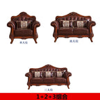 Luxuriöses Europa Ledersofá für Wohnzimmer – U-förmiges Designer-Sofa aus echtem Rindsleder &amp; Massivholz im skandinavischen Stil