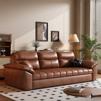 Luxuriöses Leder Relax-Ecksofa – Moderno sofá de salón en forma de L con función Relax, hochwertiges Wachsleder für Wohnzimmer &amp; Schlafzimmer 