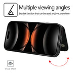 iPhone 17 / 17 Air / 17 Pro / 17 Pro Max Wallet Lederhülle – Flip Case mit Kartenfächern, Standfunktion & Doppel-Magnetverschluss