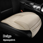 Ergonomisches PU-Leder Auto-Sitzkissen mit Rücken- & Beinunterstützung – Belüftetes Komfort-Sitzpolster mit Staufächern, universell passend