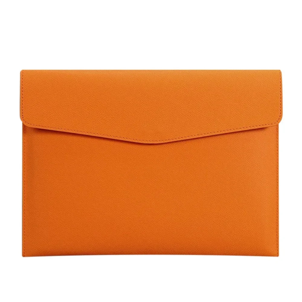 A4 Leder Dokumententasche – Elegante bolsa para archivos comerciales para almacenamiento, registro y oficina