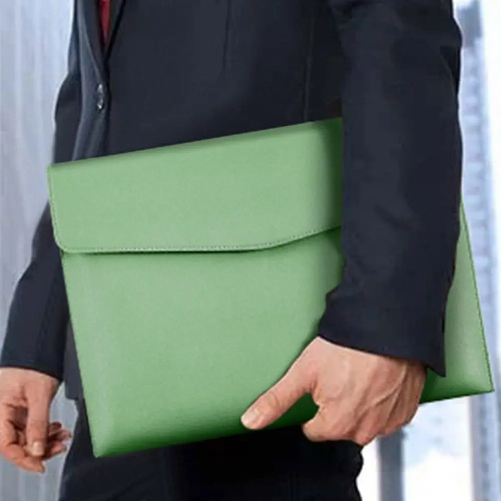 A4 Leder Dokumententasche – Elegante bolsa para archivos comerciales para almacenamiento, registro y oficina