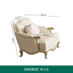 Amerikanisches Light-Luxury Ledersofa – Moderne französische Wohnlandschaft aus echtem Leder, europäisches Ecksofa für stilvolle Wohnzimmer