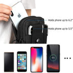 Taktische Handy Gürteltasche EDC - Riñonera compacta para exteriores con más bolsas para todos los días, usos y actividades 