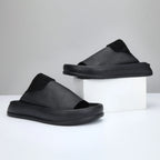 BPOXE Herren Lederslipper 2024 – Hochwertige Cowhide Flip Flops, Sommerliche Casual Slipper, Designer Solid Color, Größen 38–47