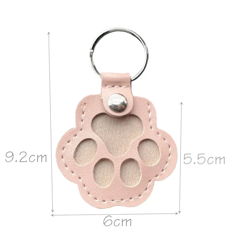 Leder Tierhaar Erinnerungs-Schlüsselanhänger – Emotionales Keepsake Keychain & Gedenk-Bag-Charm für Hunde- & Katzenliebhaber