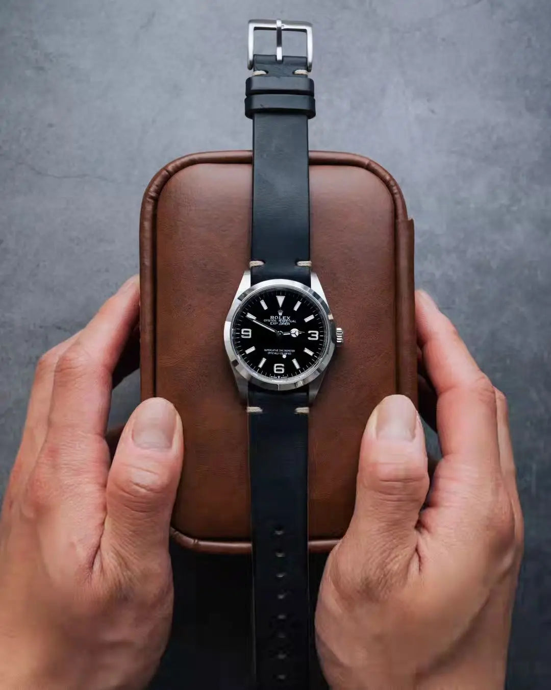 HEMSUT Horween Leder Uhrenarmband mit Quick Release – Vintage Watch Strap aus Premiumleder 18 mm–22 mm mit Dornschließe für Herren & Damen