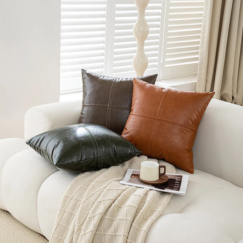 Wasserfestes PU-Leder Rückenlehnenkissen – Großes Kopfteil- & Wandpolster für Bett, Tatami & Schlafzimmer, kratzfest & stoßdämpfend