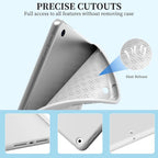 Funda con tapa triple para iPad Air de 9,7 pulgadas, soporte magnético, funda protectora de cuero PU para iPad Air 1 y 2 y iPad de 5. y 6. generación