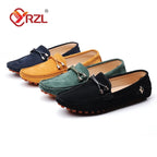 YRZL Herren Wildleder Loafer – Weiche Driving Mokassins en cuir véritable, Slip-On Flats en Übergrößen bis 48 