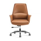 Boss Bürostuhl mit hoher Rückenlehne aus Leder – Silla de oficina ejecutiva Drehbarer en estilo ligero y lujoso para oficinas, estudios y reuniones 