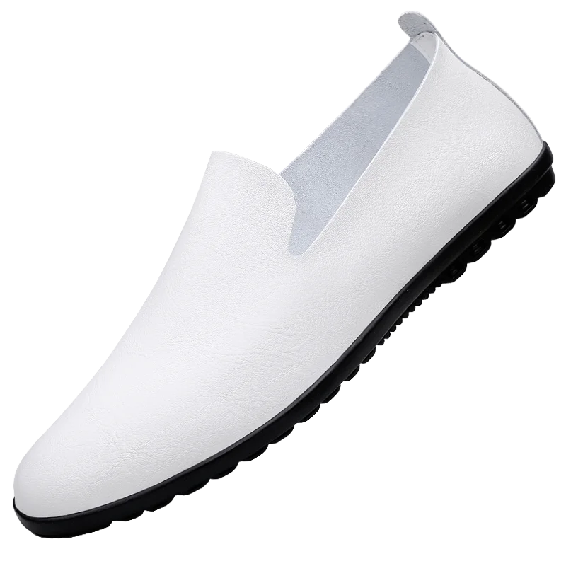 Herren Loafer aus echtem Leder – Atmungsaktive Slip-On Mokassins im italienischen Stil, Sommer Schuhe bis Übergröße 50/51