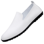 Herren Loafer aus echtem Leder – Atmungsaktive Slip-On Mokassins im italienischen Stil, Sommer Schuhe bis Übergröße 50/51