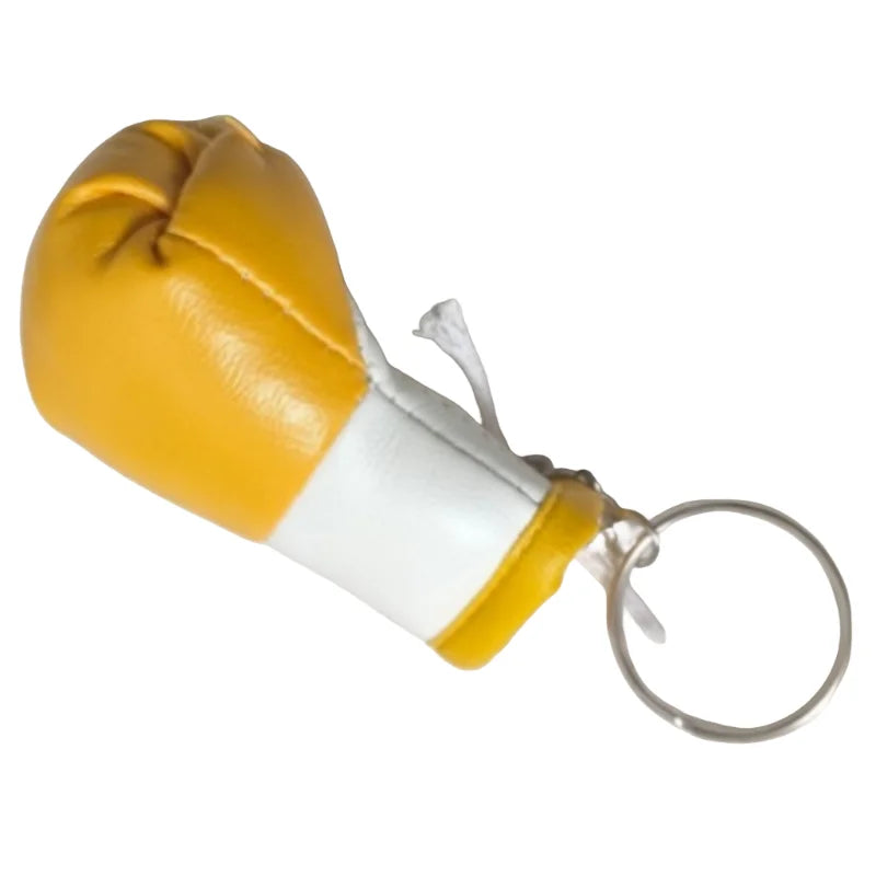 Mini Boxhandschuhe Schlüsselanhänger aus Leder – Sportlicher Boxing Keychain als Taschen- & Autoanhänger, exklusives Geschenk für Boxfans