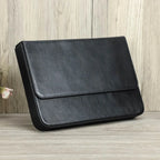 Großes Leder Füllfederhalter Etui mit 12 Steckplätzen – Hochwertiges Pen Case aus echtem Leder für Schule & Büro