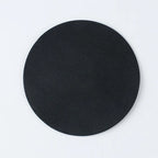 Runde & quadratische Leder-Untersetzer – Schlichte, stilvolle Coaster in Uni-Farben | Wasserdicht & hitzeisolierend für Tisch & Zuhause