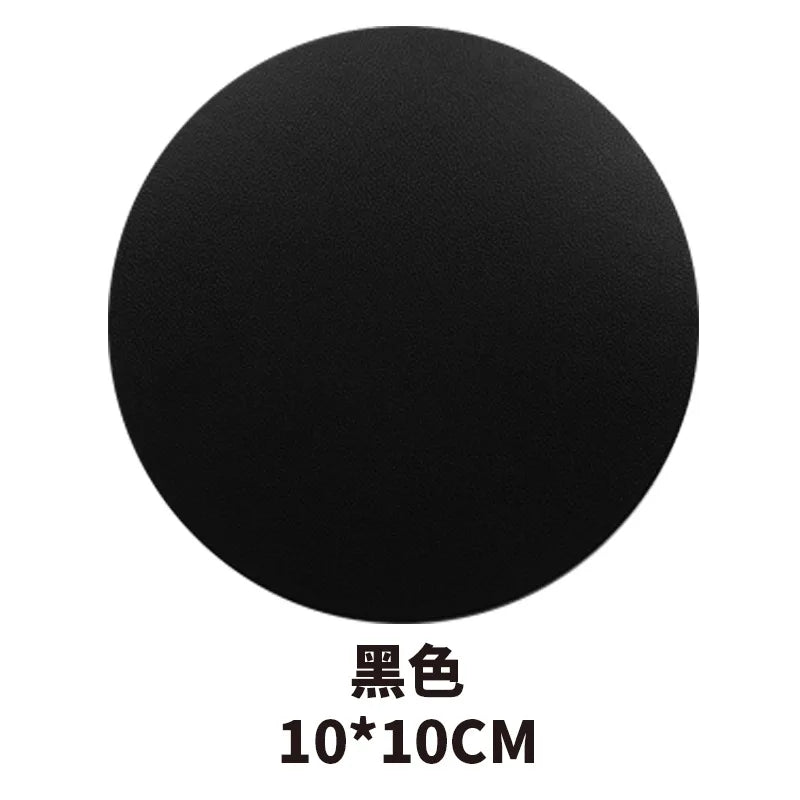 Runder Kunstleder Untersetzer – Wasserdicht & hitzebeständig, stilvolle Tassenunterlage im American Style für Kaffee & Tee