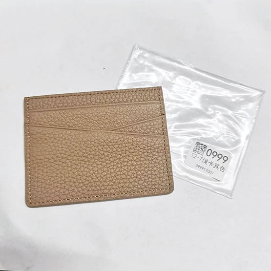 Véritable carte avec initiales – Slim Luxus Card Holder aus Rindsleder für Damen &amp; Herren | Porte-monnaie personnalisé